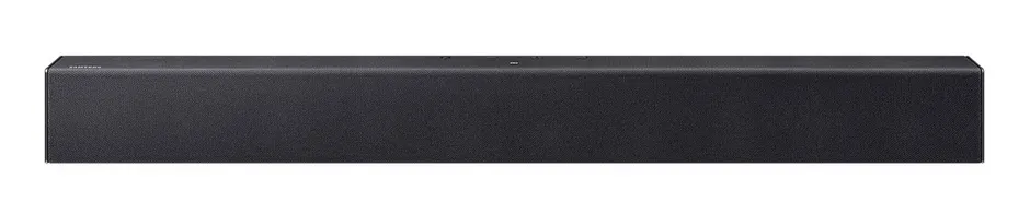 Samsung HW-B400F vista frontale con griglia in tessuto