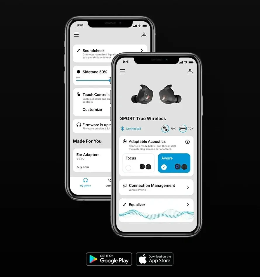 App Sennheiser Smart Control per Sport True Wireless