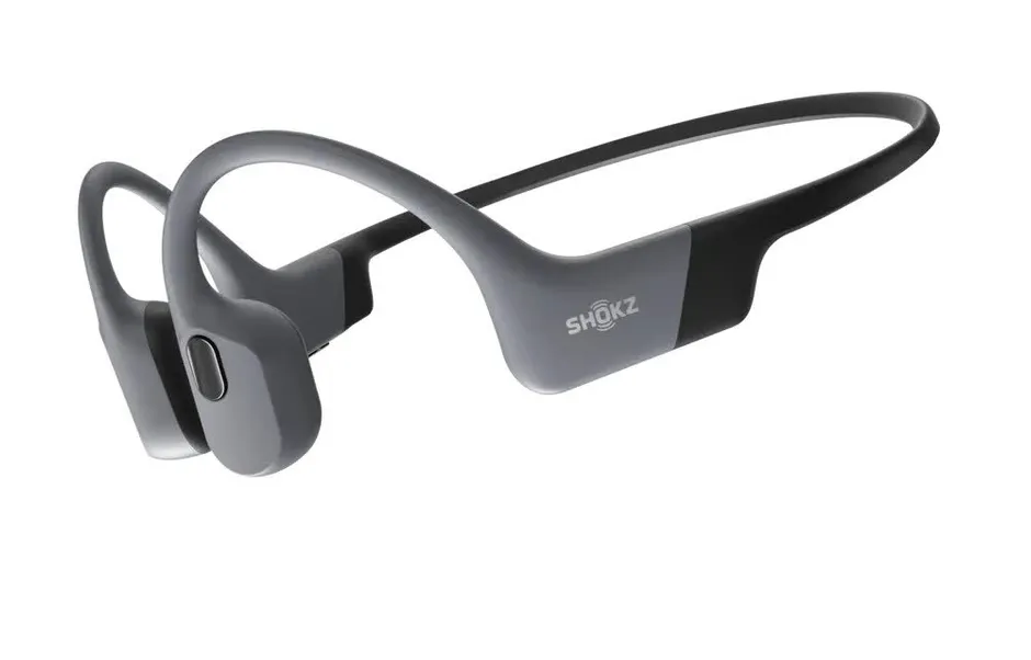 Shokz OpenSwim Pro grigie viste di profilo