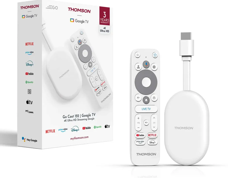 Thomson Go Cast 152 con telecomando e confezione